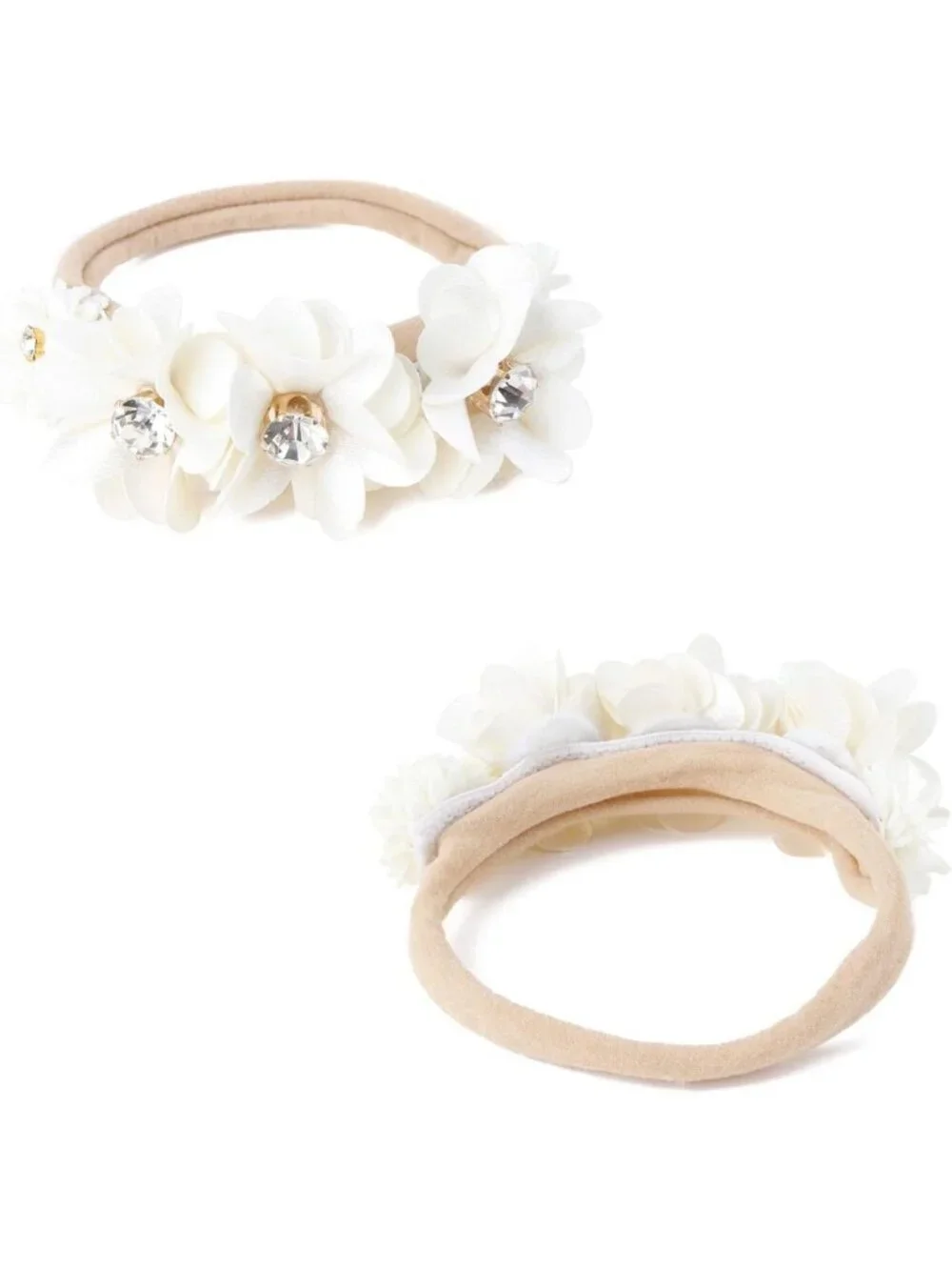 6PCS Baby Girl Flower Headbands - Soft Nylon Elastic Hair Accessories for